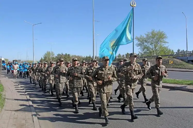 Вооруженные силы провели массовый забег в Нур-Султане