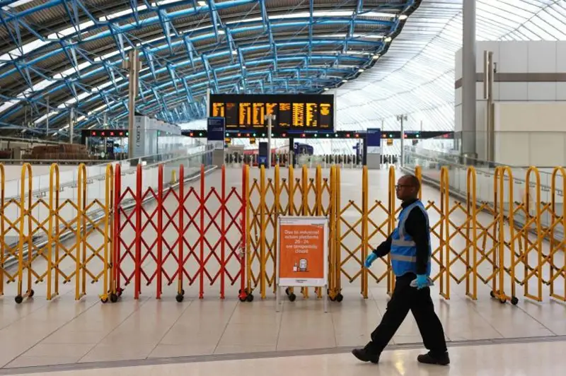 Крупнейшая забастовка железнодорожников прошла в Британии