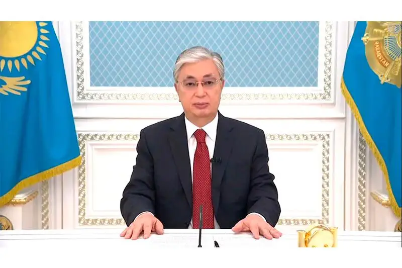 قازاقستان پرەزيدەنتى ب ۇ ۇ 75 جىلدىعىنا ارنالعان جوعارى دەڭگەيدەگى شارادا ءسوز سويلەدى