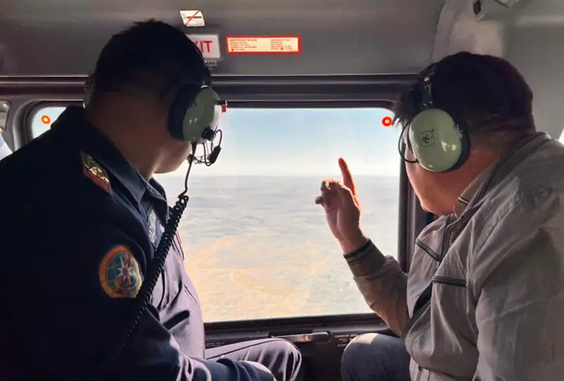 Природные пожары продолжают тушить в Карагандинской области