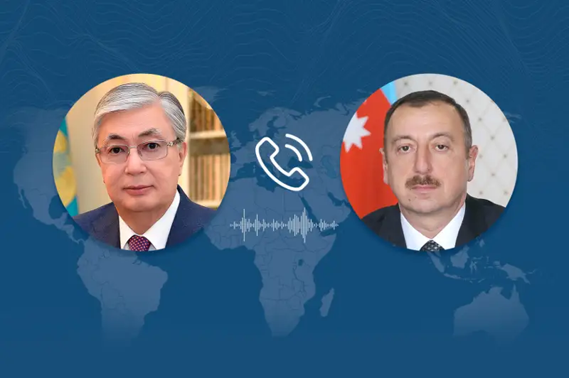 Касым-Жомарт Токаев переговорил по телефону с Ильхамом Алиевым
