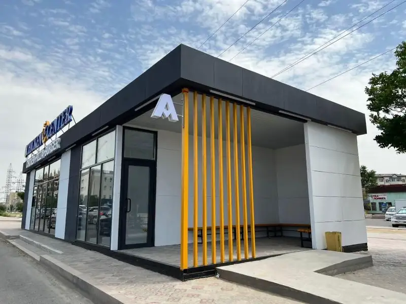 Автобусные остановки с общественным туалетом установили в Актау