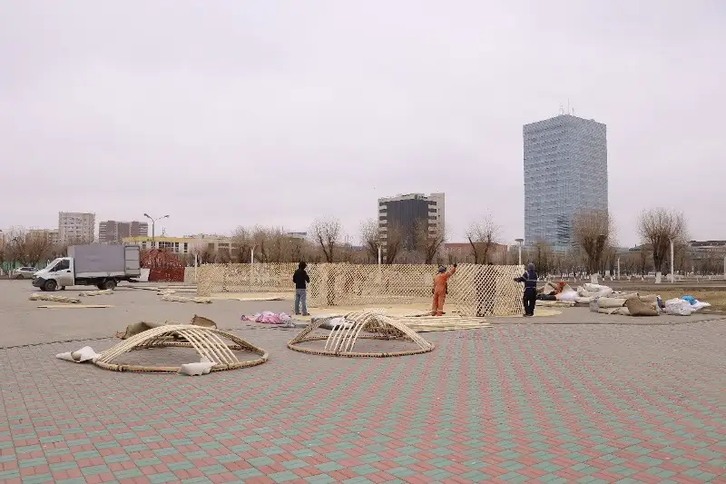 Атырауда Наурызға тігілген әдемі киіз үйлерге байқау жарияланды
