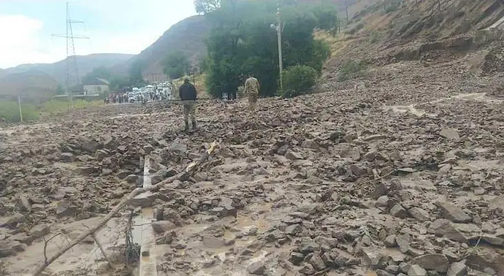 Сель сошел в Боомском ущелье в Кыргызстане: остановлено движение поездов