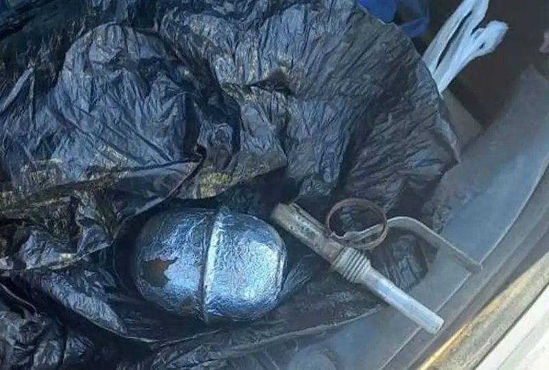 Похожее на гранату взрывное устройство изъяли из авто в Кызылординской области
