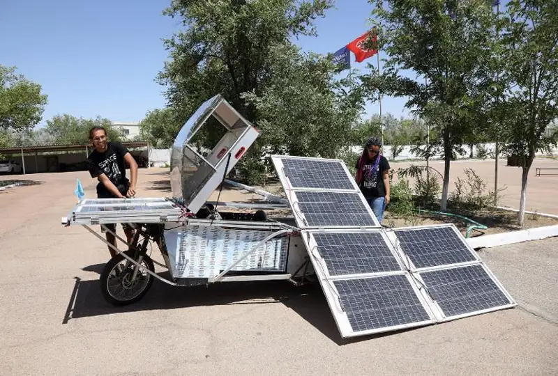 Участники автопробега на солнцемобилях проедут 2700 км по Казахстану