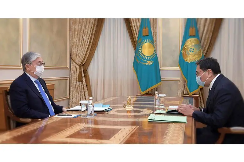 پرەزيدەنت قاسىم-جومارت توقايەۆ ۇلتتىق بانك ءتوراعاسى ەربولات دوسايەۆتى قابىلدادى