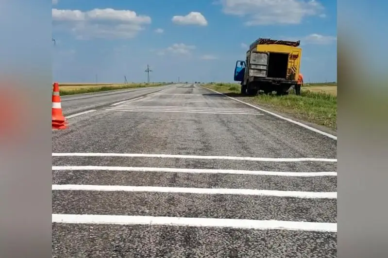 Шумовые полосы появились на костанайских автодорогах республиканского значения