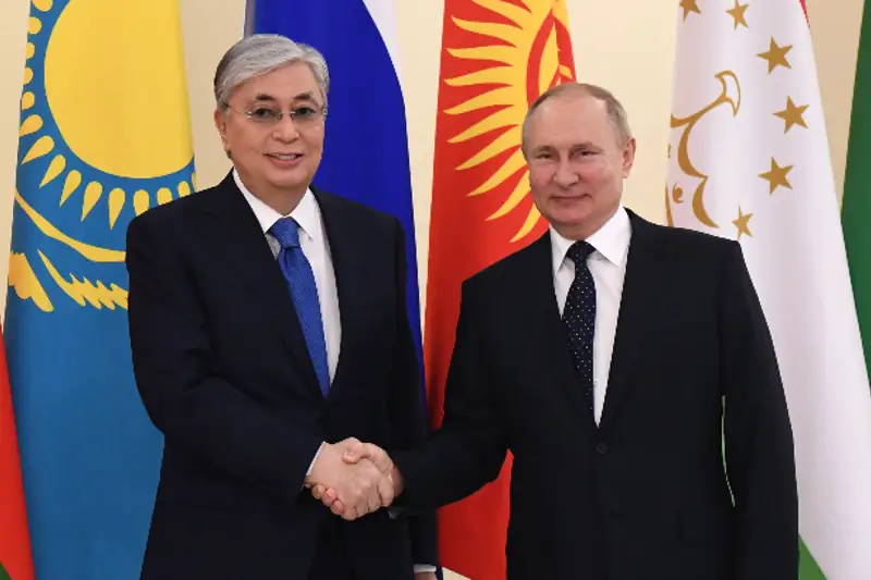 Касым-Жомарт Токаев провел встречу с Президентом России Владимиром Путиным