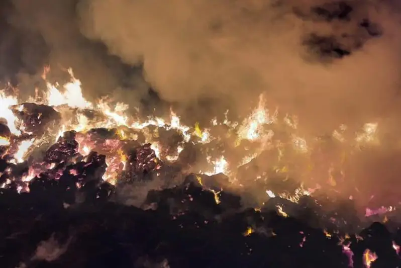 Более 40 тонн сена сгорело в ВКО