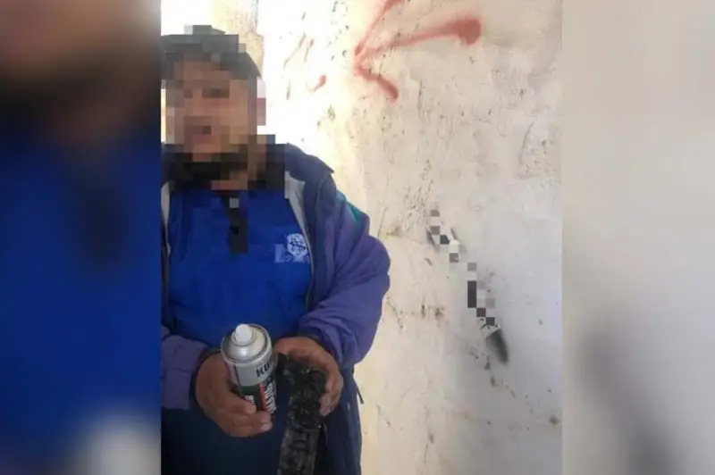 Авторов наркограффити с поличным задержали в Шымкенте