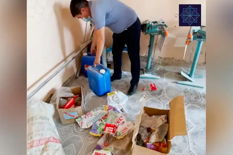 Цех по производству контрафактных стиральных порошков ликвидировали в Туркестане