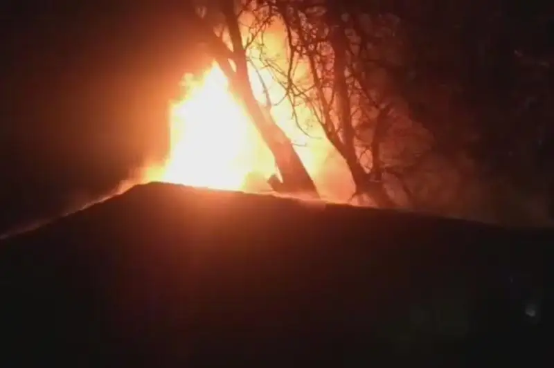 Сильный пожар уничтожил крышу дачного дома в Шымкенте