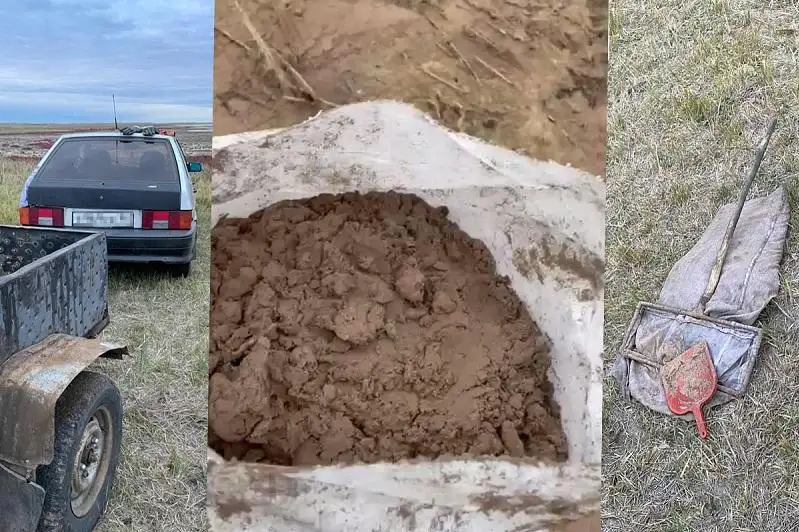 Пять мешков ценного рачка изъяли у браконьеров в СКО