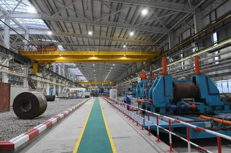 Завод по производству стальных сварных труб запустили в Алматы