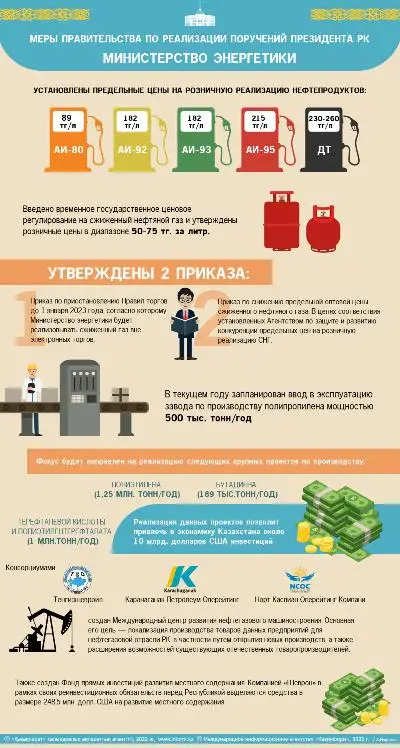 Меры Правительства по реализации поручений Президента РК. Министерство энергетики