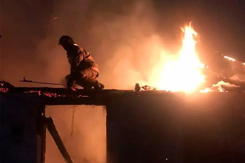 Взрыв газового баллона произошел в Акмолинской области