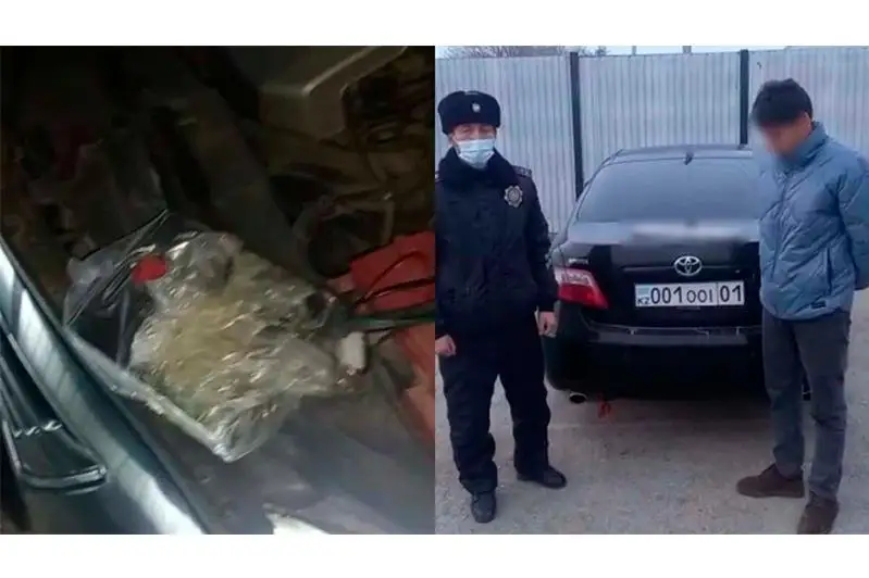 Водитель авто ездил с подложными номерами в Туркестанской области