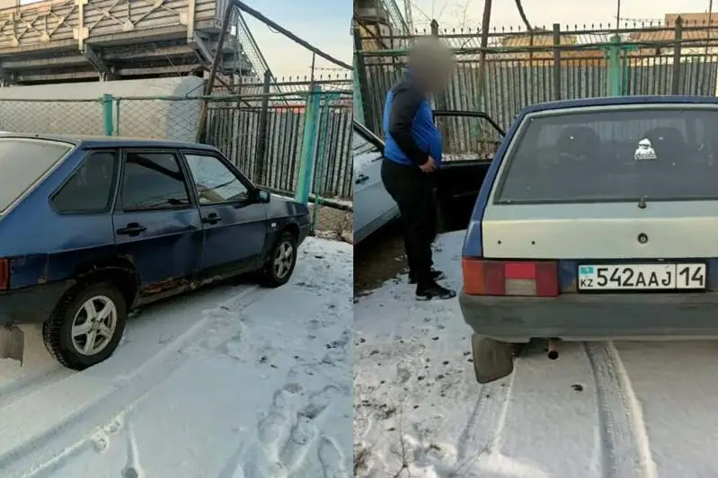 Водитель ВАЗа пытался спрятать российские номера за подложными