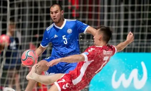 Сборная Казахстана по пляжному футболу стартовала с победы в Евролиге-2021