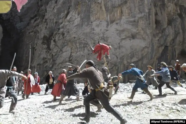 &laquo;Құрманжан датқа&raquo; фильмінен көрініс.