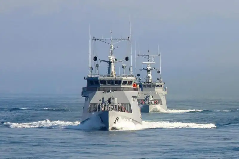 Поход по Каспию совершили военные корабли ВМС Казахстана