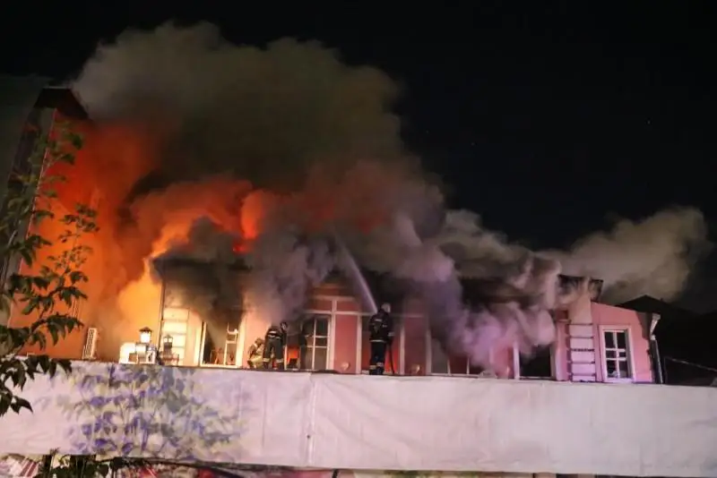 Сауна горела в Петропавловске