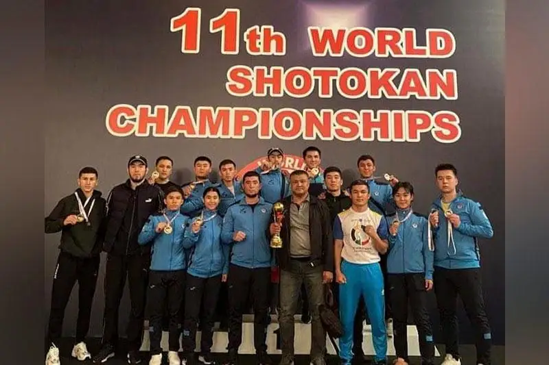 Туркестанские каратисты вернулись с чемпионата мира с медалями