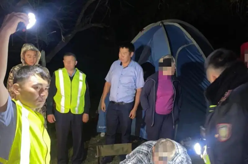 Четырех пропавших в горах Туркестанской области туристов нашли полицейские