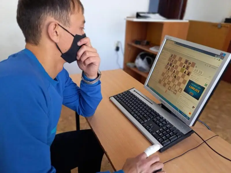 Первый шахматный онлайн-турнир для осужденных прошел в Акмолинской области