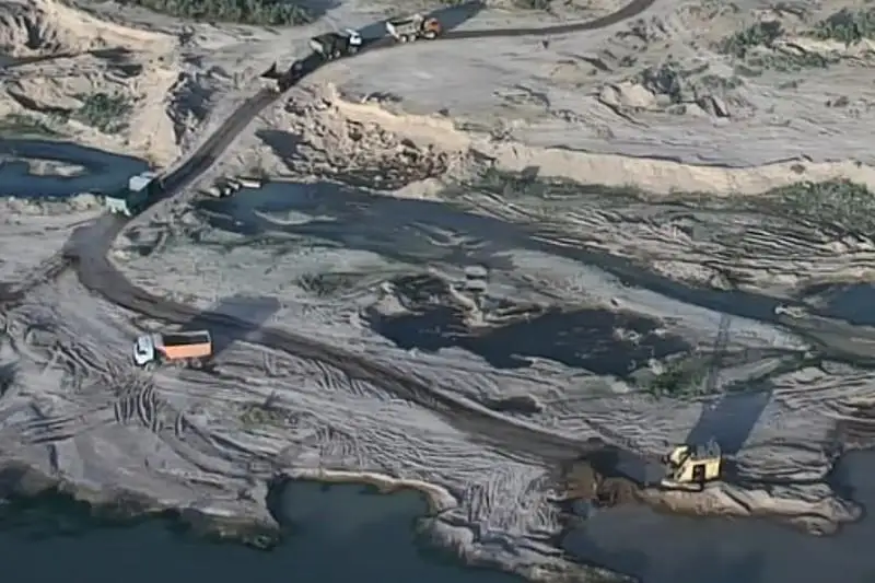 Гравий продолжают незаконно добывать в Туркестанской области