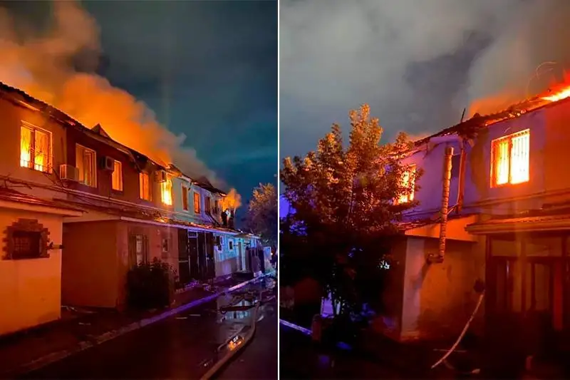 Жилой комплекс «Гаухартас» горел в Атырау