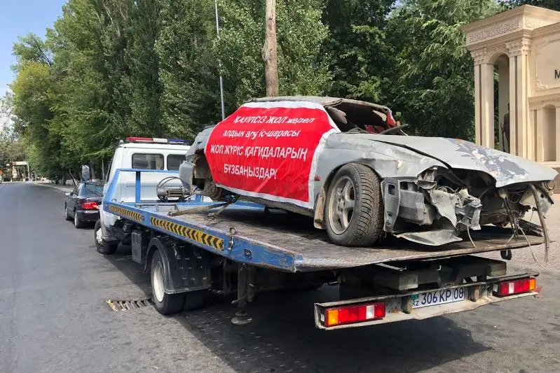 Шоковую терапию приготовили нарушителям ПДД в Жамбылской области