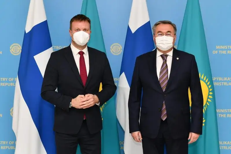 Глава МИД Казахстана провел переговоры с министром внешней торговли  Финляндии