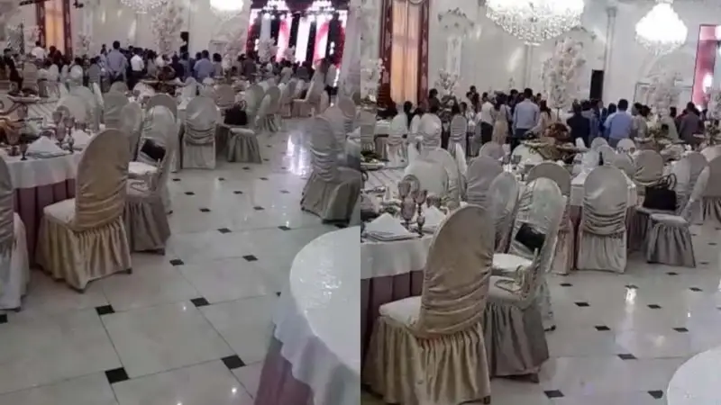 Свадьбу в карантин проводили в Талгаре