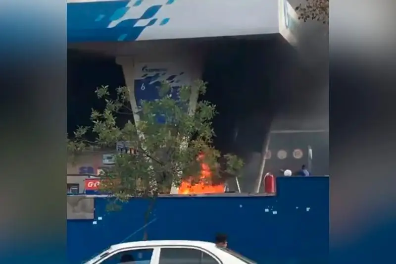 Пожар на АЗС произошел в  Алматы