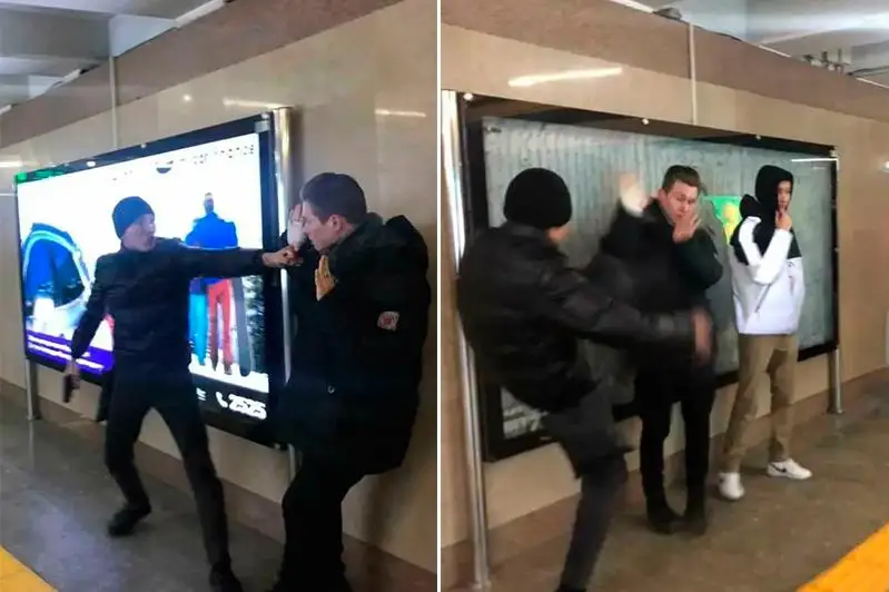 Неизвестные избили парней и угрожали пистолетом в «подземке» Алматы