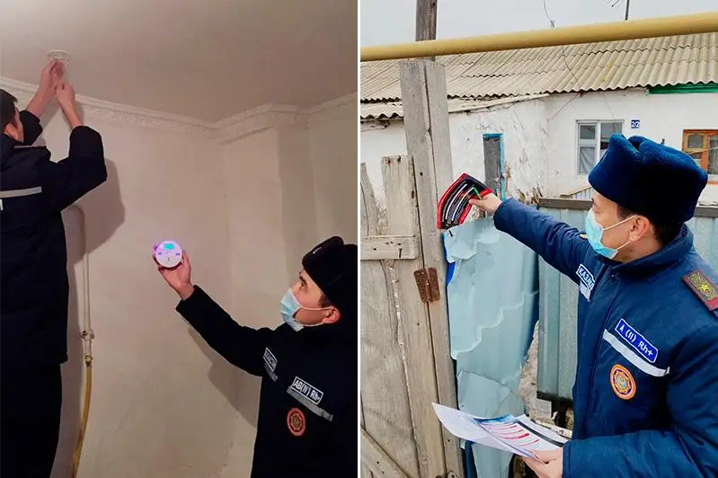 Датчики угарного газа устанавливают в домах жителей Атырауской области