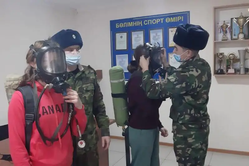 Примерить на себя роль спасателя смогли юные спортсмены в Акмолинской области