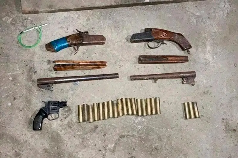 Арсенал оружия изъяли полицейские у жителя Семея