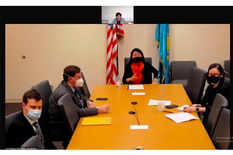 Эльвира Азимова провела онлайн-встречу с и.о. посла США в Казахстане
