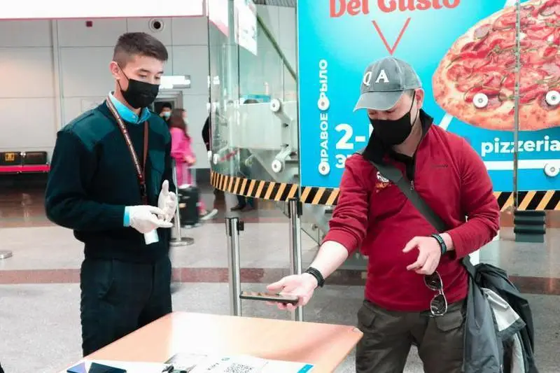 Около тысячи  человек проверили в столичном аэропорту по системе Ashyq