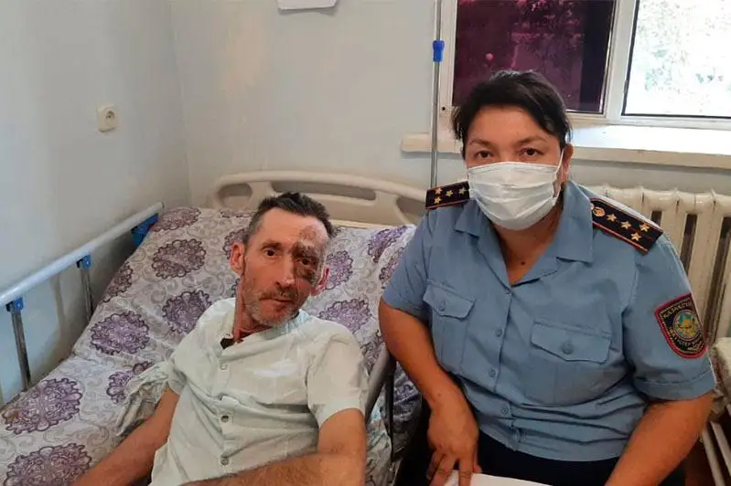 Гражданин Узбекистана поблагодарил полицейских Туркестанской области