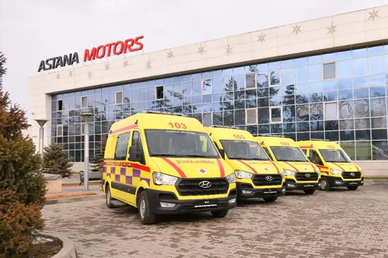 Новые реанимобили передала казахстанским врачам компания «Астана Моторс»