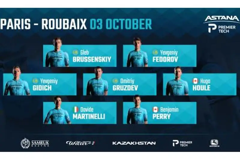 «Астана» объявила состав на велогонку «Париж - Рубэ»