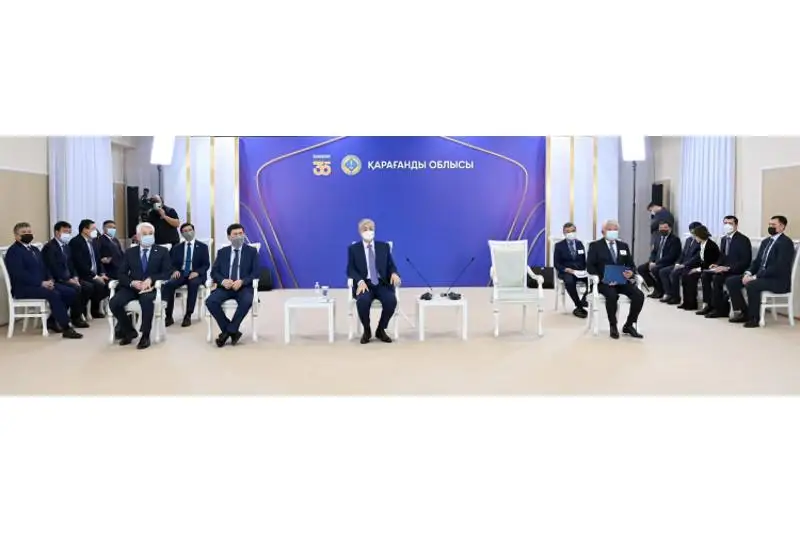 Президент запустил новую полиметаллическую обогатительную фабрику в Карагандинской области