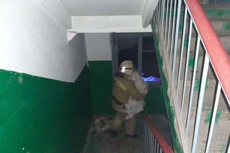 Женщина и ребенок спасены при пожаре в Экибастузе