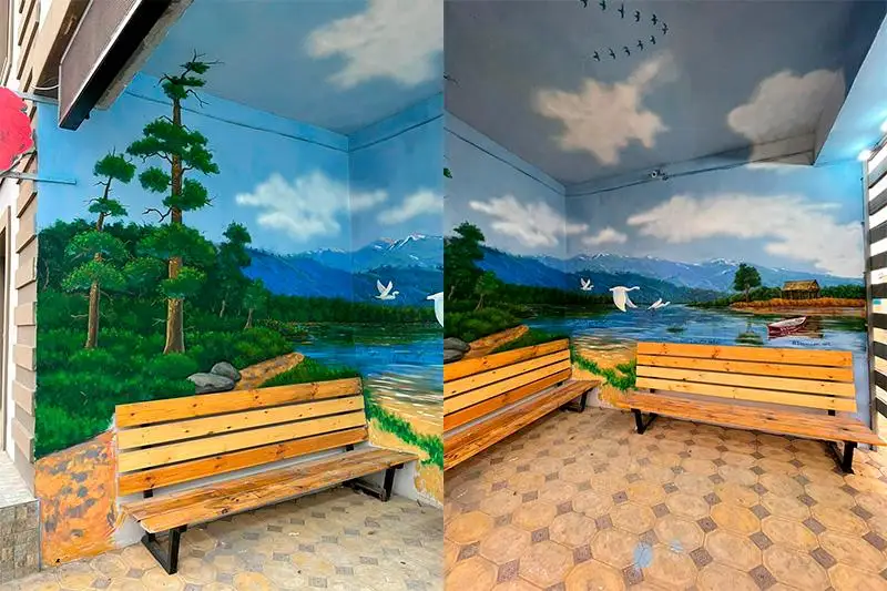 Остановки в Мунайлинском районе Мангистауской области украшают пейзажи