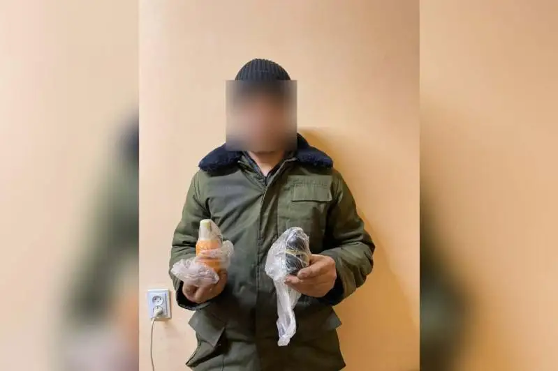 Две светошумовые гранаты изъяли у жителя Алматинской области