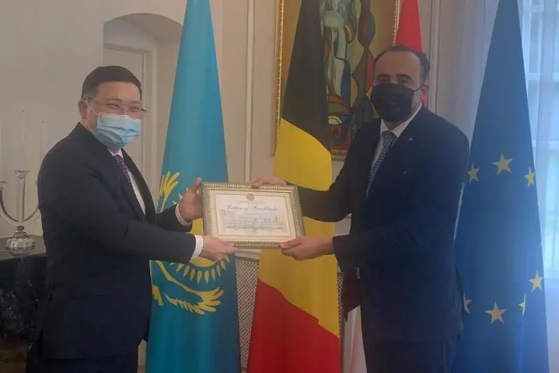 Ассоциации «Казахстан-Люксембург» вручили благодарственное письмо Президента Казахстана